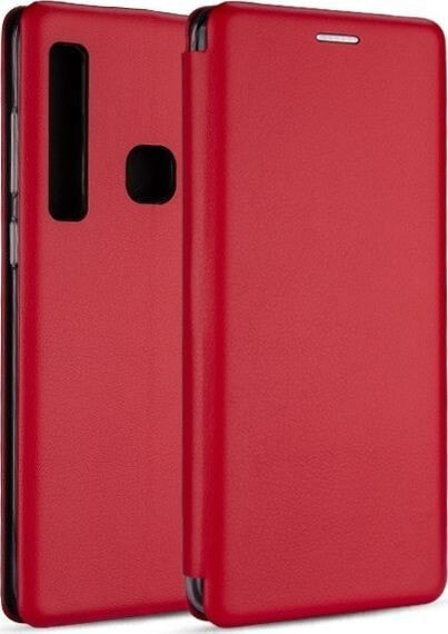 чехол книжка кожаный красный Huawei Y6s 2019