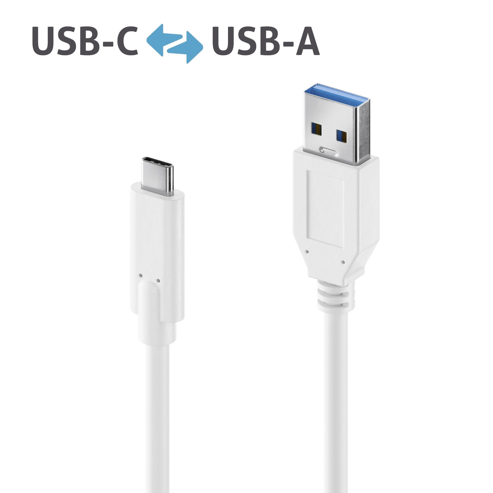 PureLink IS2610-005 USB кабель 0,5 m 3.2 Gen 2 (3.1 Gen 2) USB C USB A Белый