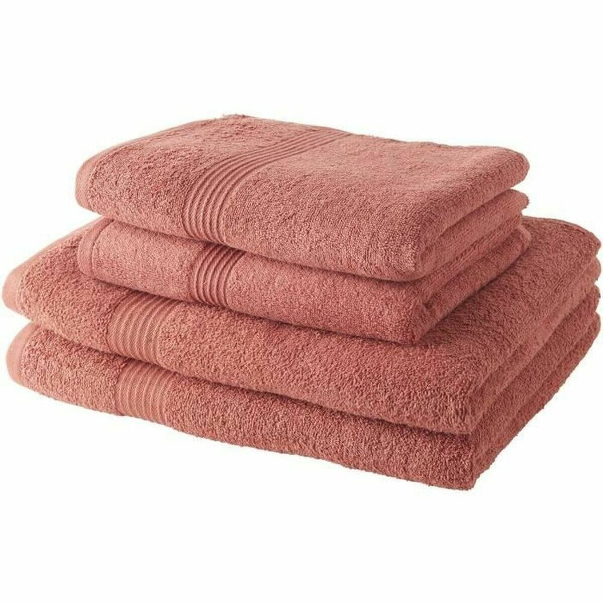 Towels Set TODAY Terracotta 100% cotton (4 Pieces)
