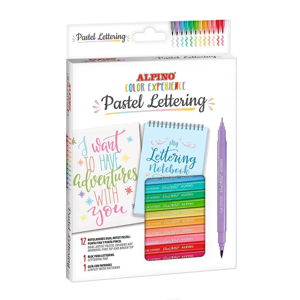 ALPINO Pastel lettering kit color experience