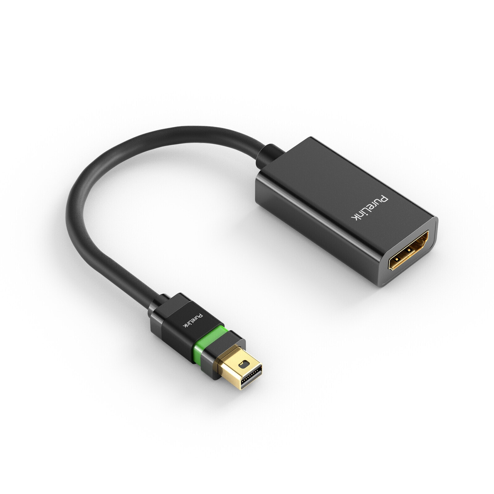 PureLink ULS200 видео кабель адаптер 0,1 m Mini DisplayPort HDMI Тип A (Стандарт) Черный