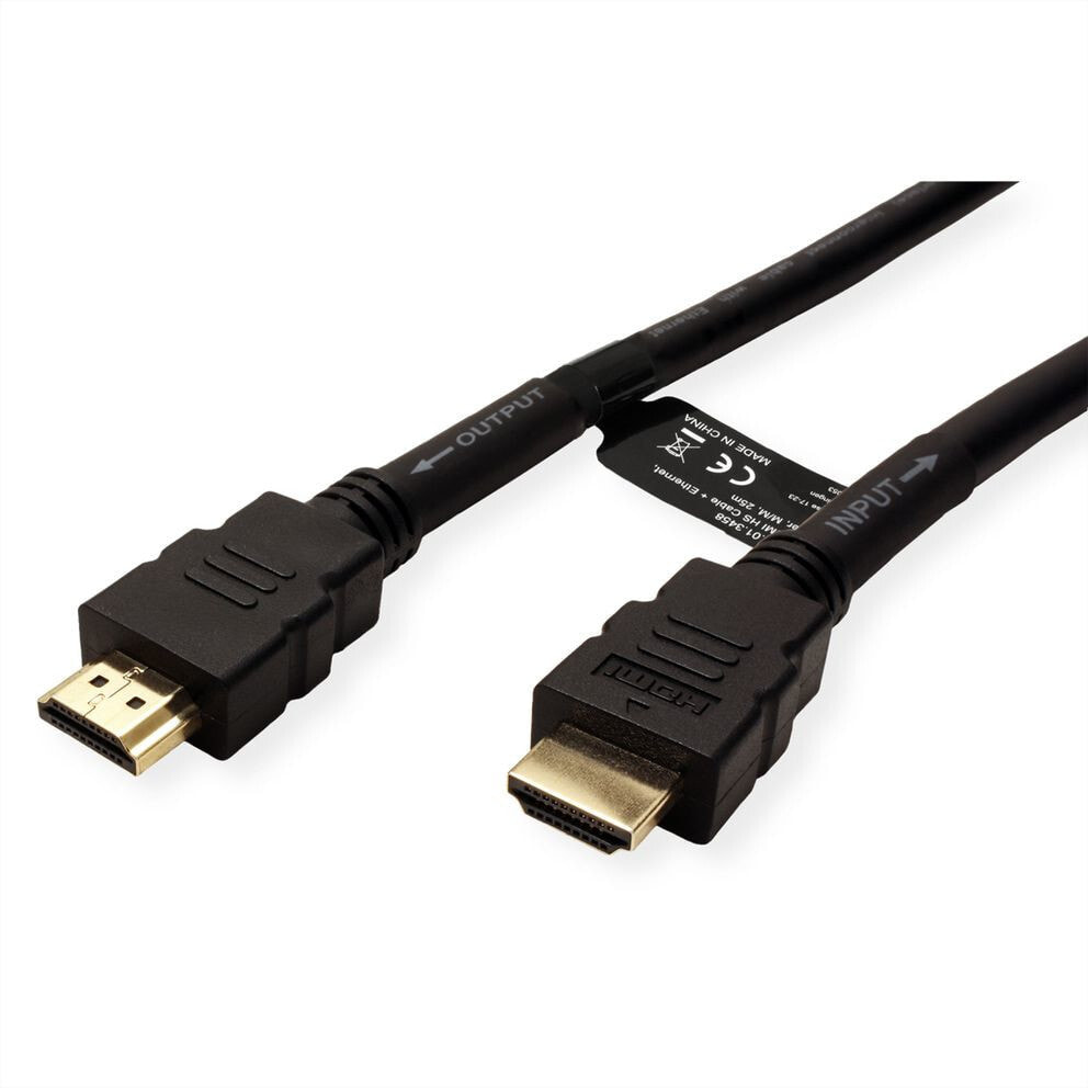 ROLINE 14.01.3458 HDMI кабель 25 m HDMI Тип A (Стандарт) Черный