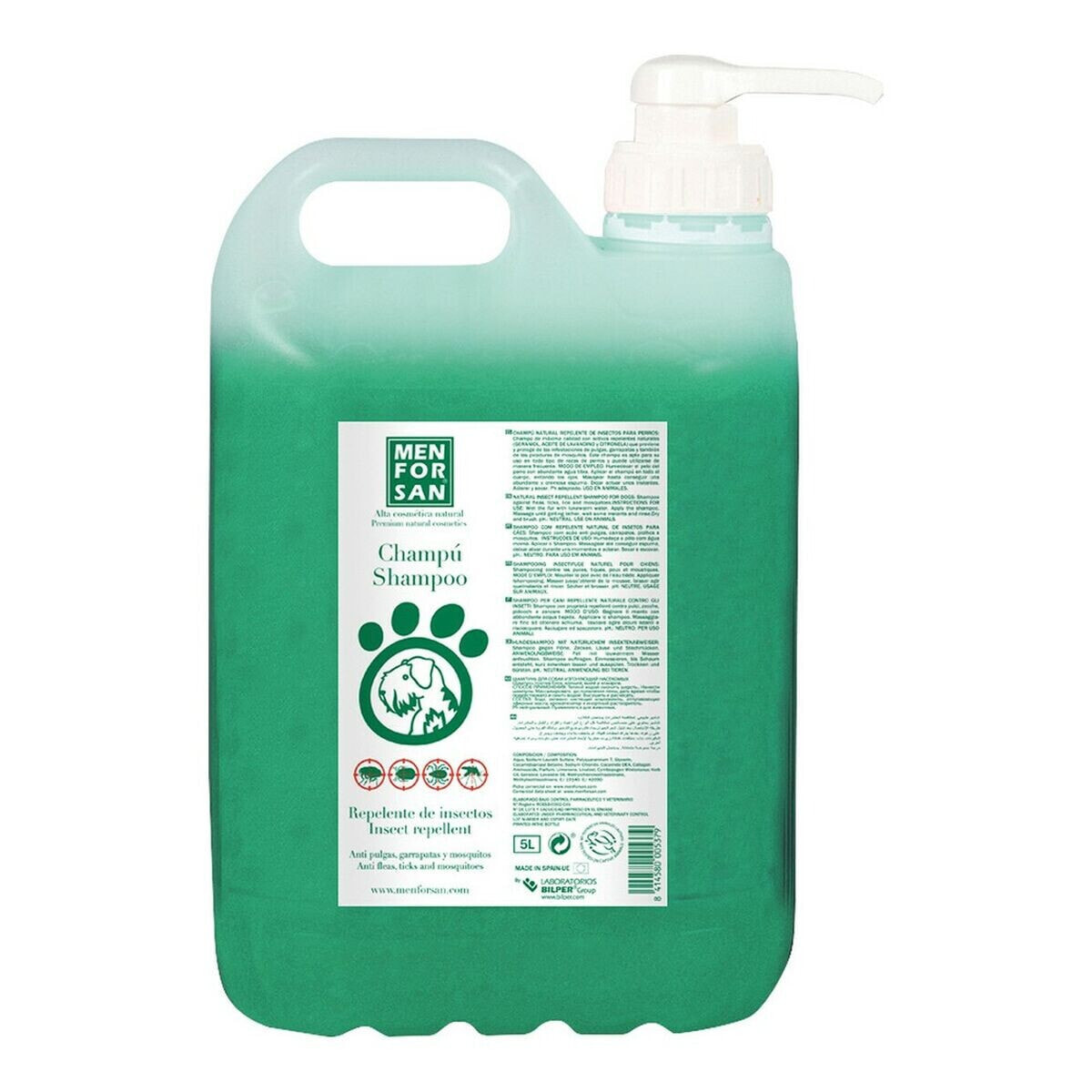Shampoo Menforsan Dog Insect repellant Citronela 5 L