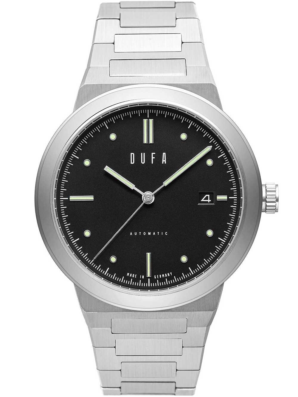 Мужские наручные часы с серебряным браслетом DuFa DF-9033-22 mens automatic 40 mm 5ATM
