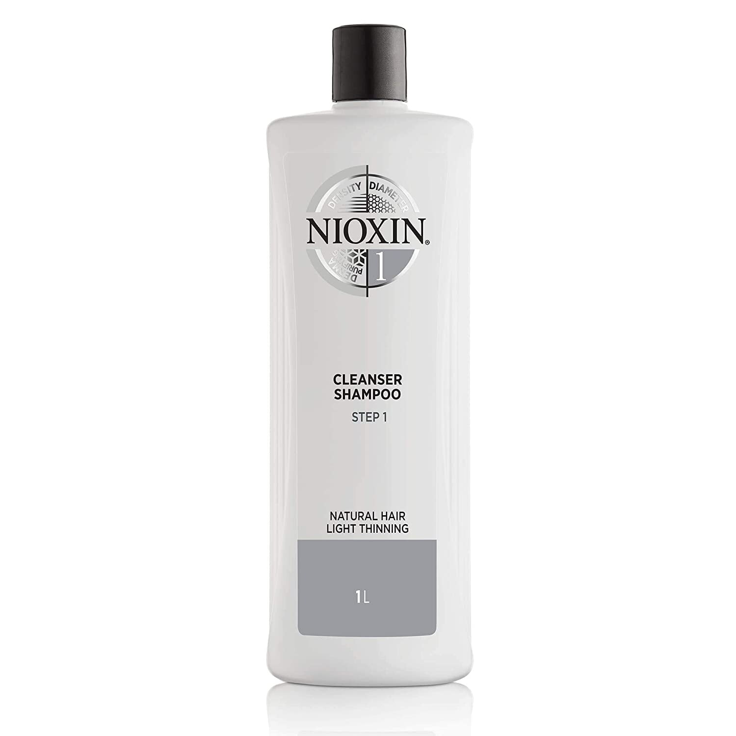 Nioxin Cleanser Shampoo Step 1 Профессиональный очищающий шампунь для нормальных волос, склонных к выпадению 1000 мл