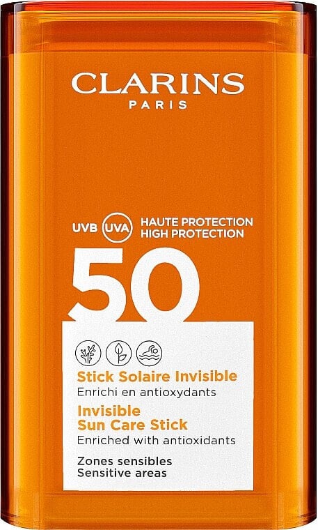 Sonnenschutzstick für die sensiblen Körperzonen mit Antioxidantien LSF 50 - Clarins Stick Solaire Invisible SPF50