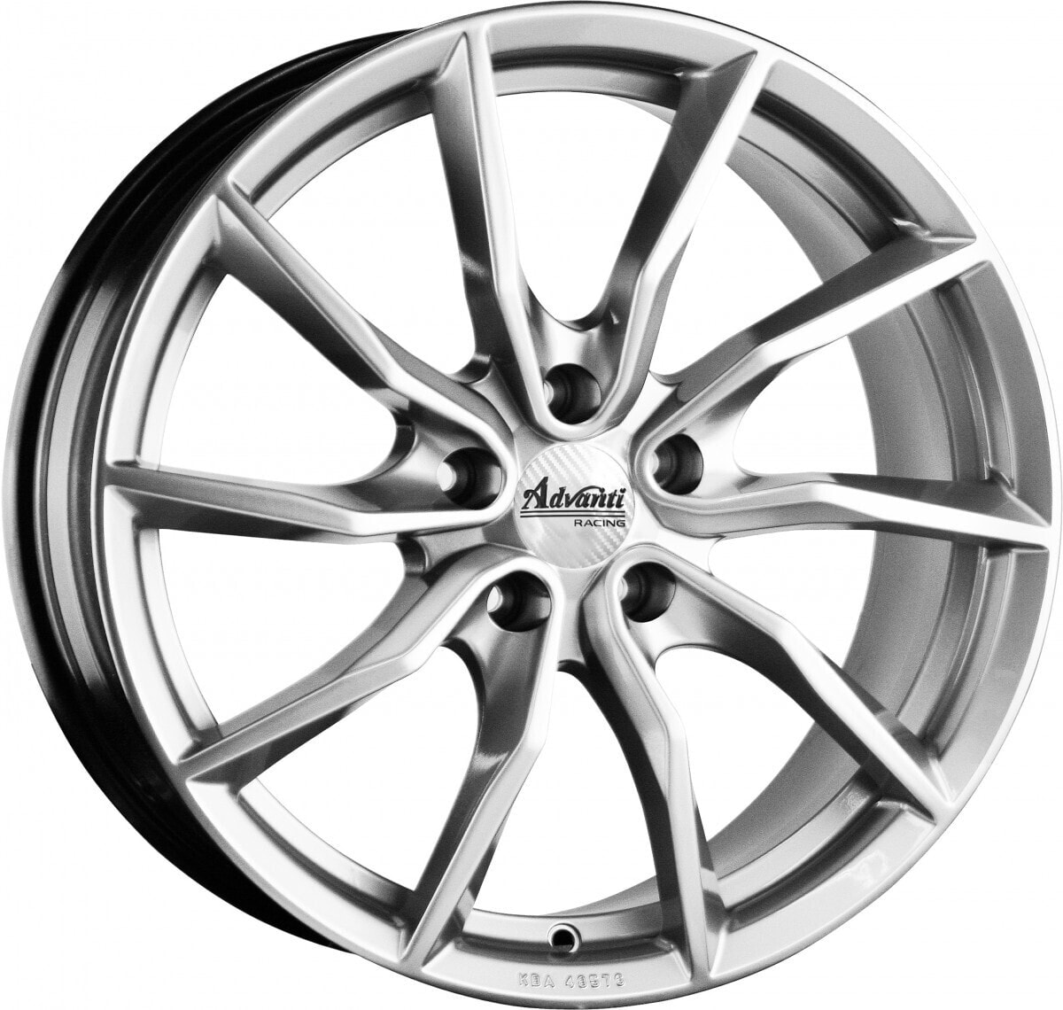 Колесный диск литой Advanti Racing Turba silver 8.5x18 ET40 - LK5/114.3 ML72.6