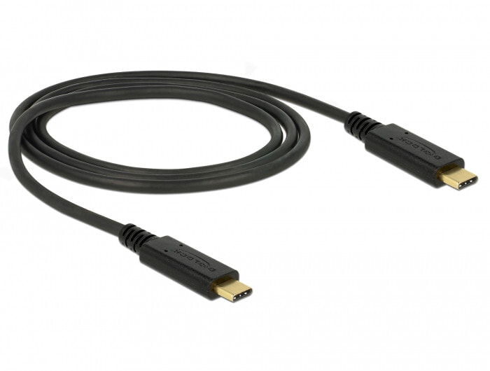 DeLOCK 85531 USB кабель 1 m 3.2 Gen 2 (3.1 Gen 2) USB C Черный