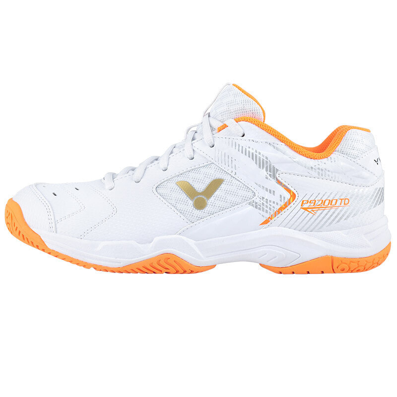 Victor Badminton Shoes Unisex Low-Top White Orange