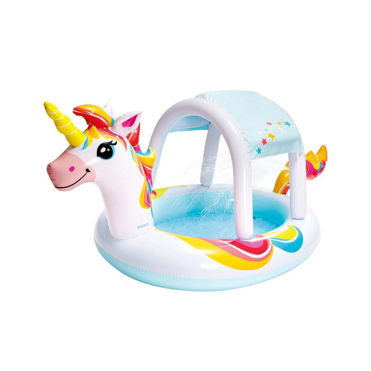 Inflatable Paddling Pool for Children Intex Unicorn 254 x 132 x 109 cm (254 x 132 x 109 cm)