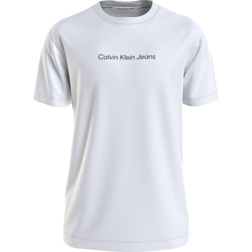 CALVIN KLEIN JEANS Mirrored Logo Short Sleeve T-Shirt