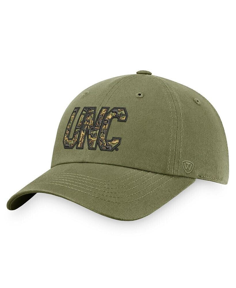 Top of the World men's Olive North Carolina Tar Heels OHT Military-Inspired Appreciation Unit Adjustable Hat