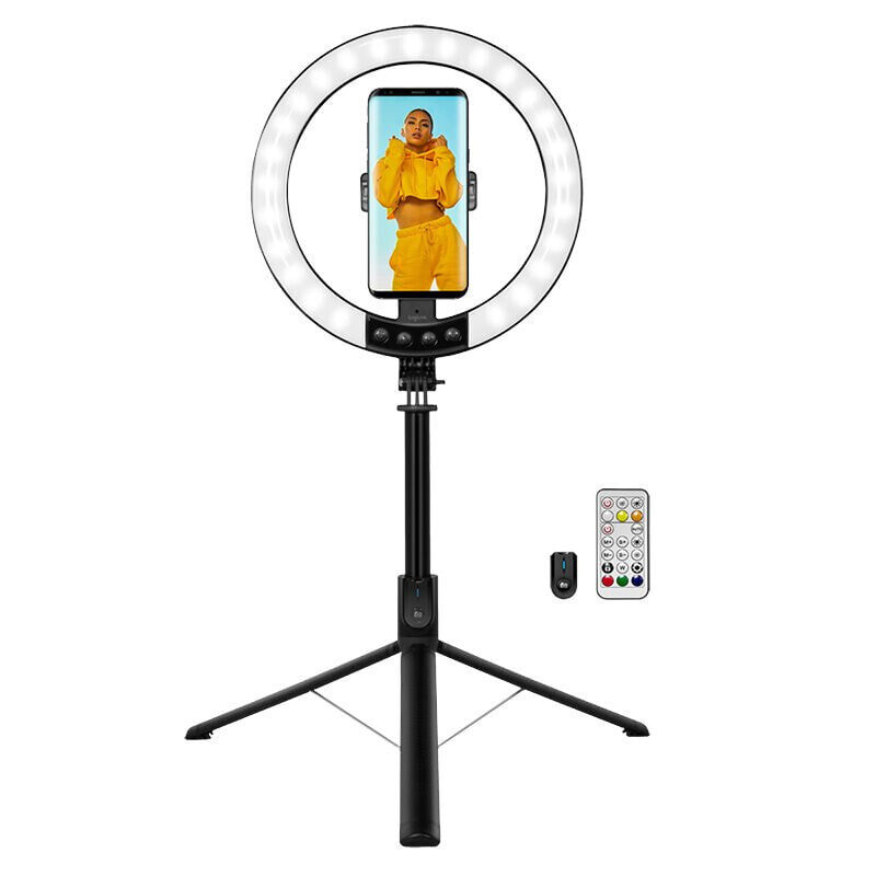 Smartphone-Ringlicht m.Selfie-Stick-Stativ DM 20cm