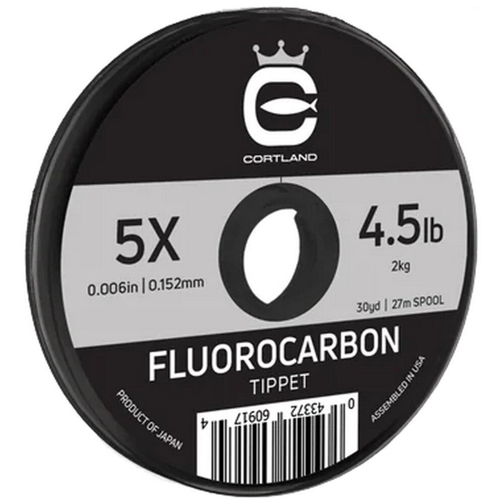 CORTLAND Fluorocarbon Tippet 7X 27 m Fly Fishing Line