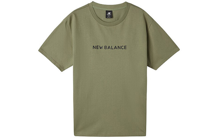New Balance x Noritake 系列 Logo圆领短袖T恤 情侣款 军绿色 / Футболка New Balance x Noritake LogoT AMT02377-OV