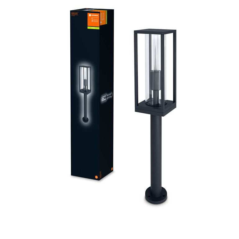 ENDURA Frame - Outdoor pedestal/post lighting - Grey - Aluminium - Glass - IP44 - Entrance - Facade - Pathway - Patio - IK03