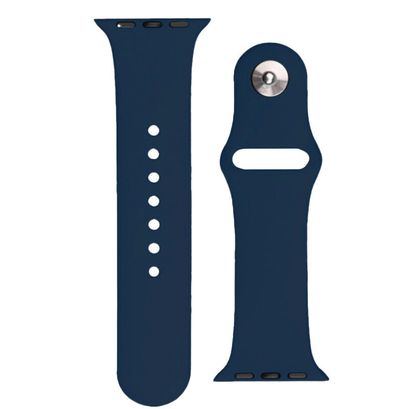 Silikonowy pasek do zegarka Apple Watch Ultra 2-9/SE 42/44/45mm Silicone Strap APS ciemnoniebieski