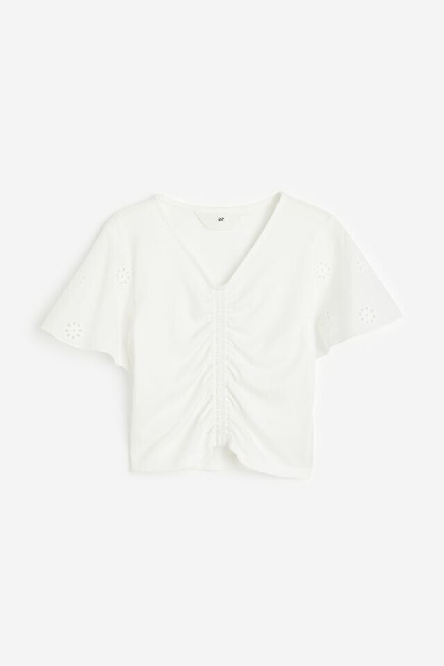 Ruched jersey T-shirt