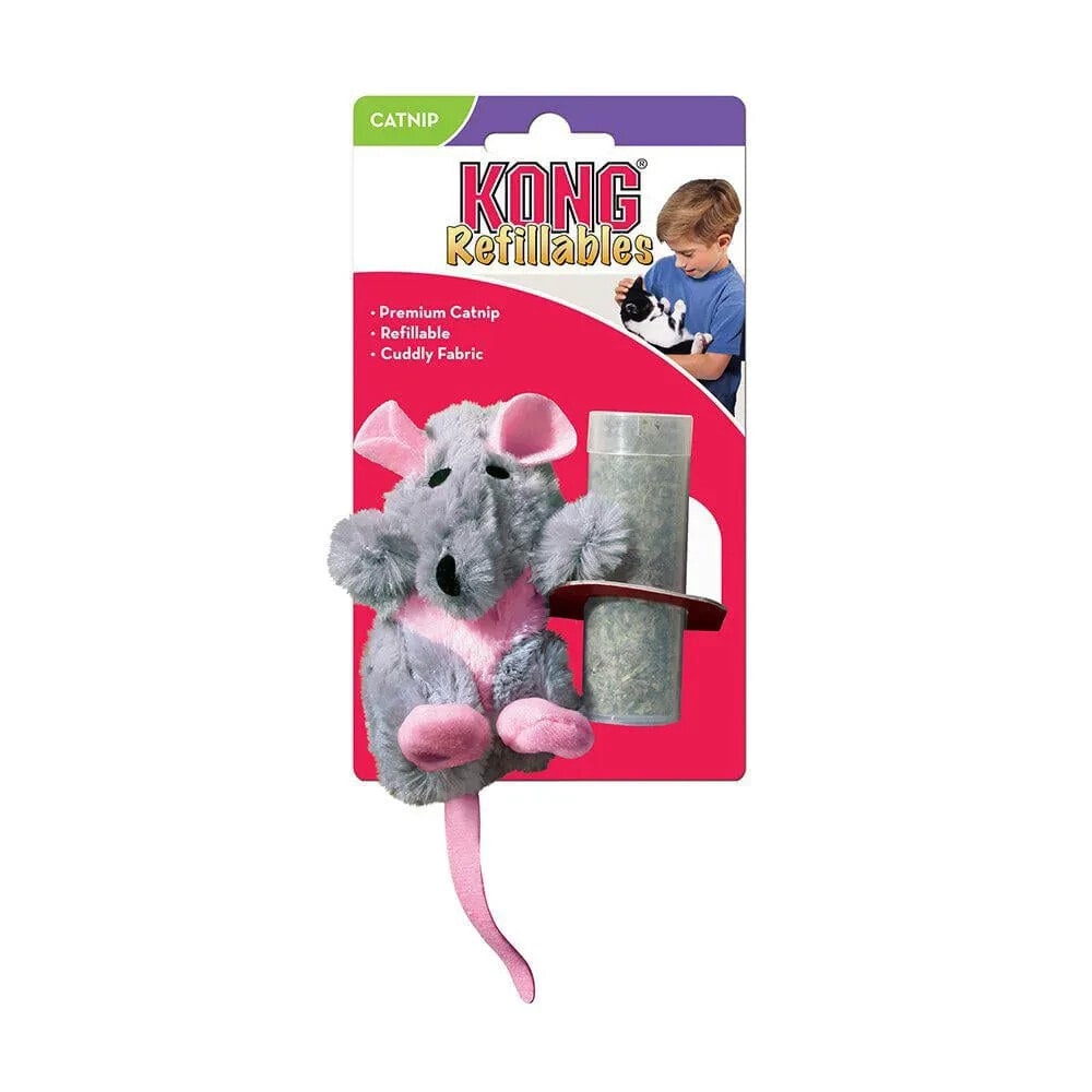 KONG Refillable catnip rat cat toy