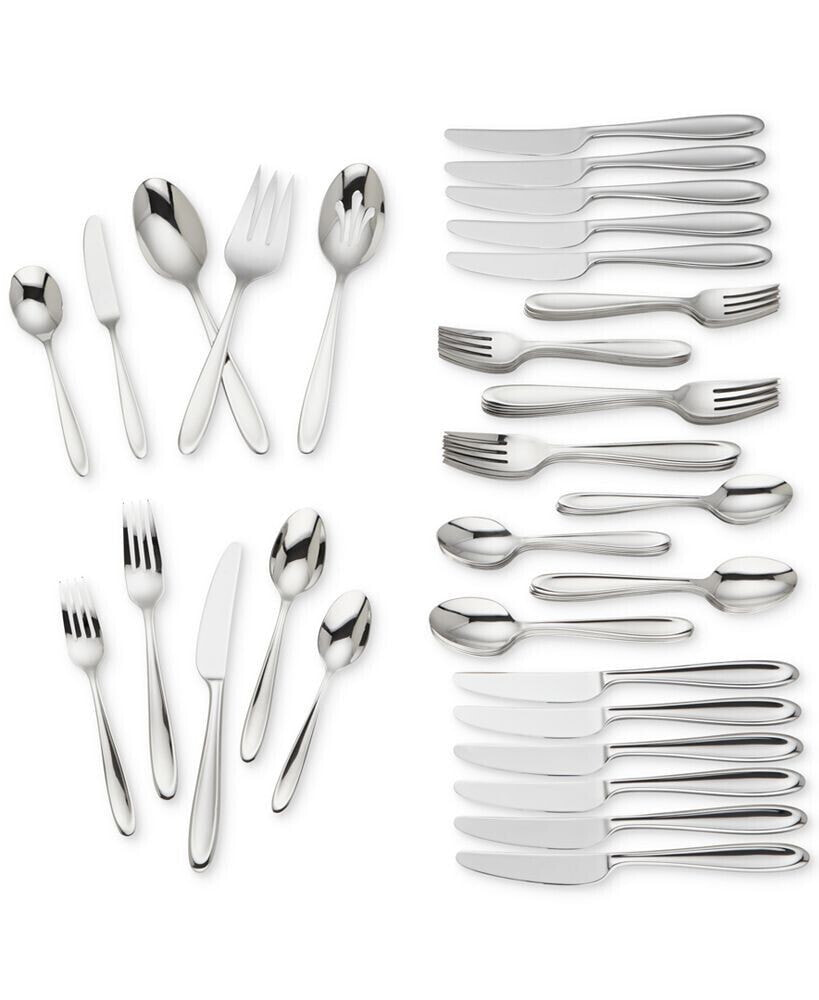 Lenox cantera 65-Pc. 18/10 Stainless Steel Flatware Set, Service for 12