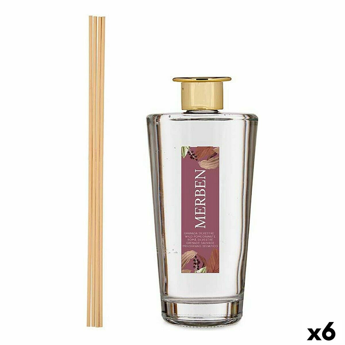 Perfume Sticks Merben Pomegranate 500 ml (6 Units)