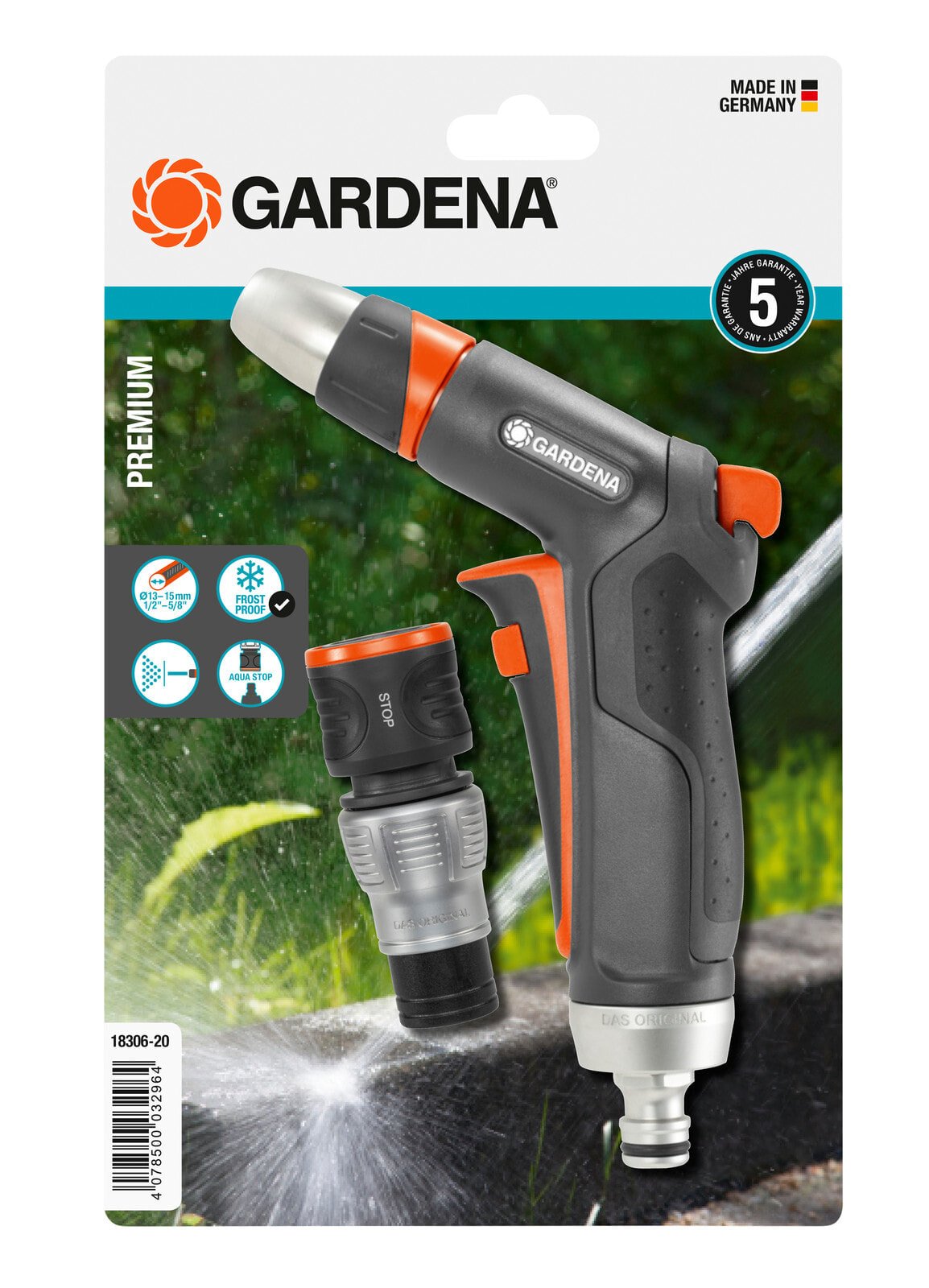 Пистолет, насадка или дождеватель для шлангов Gardena Reinigungsspritze Premium Set