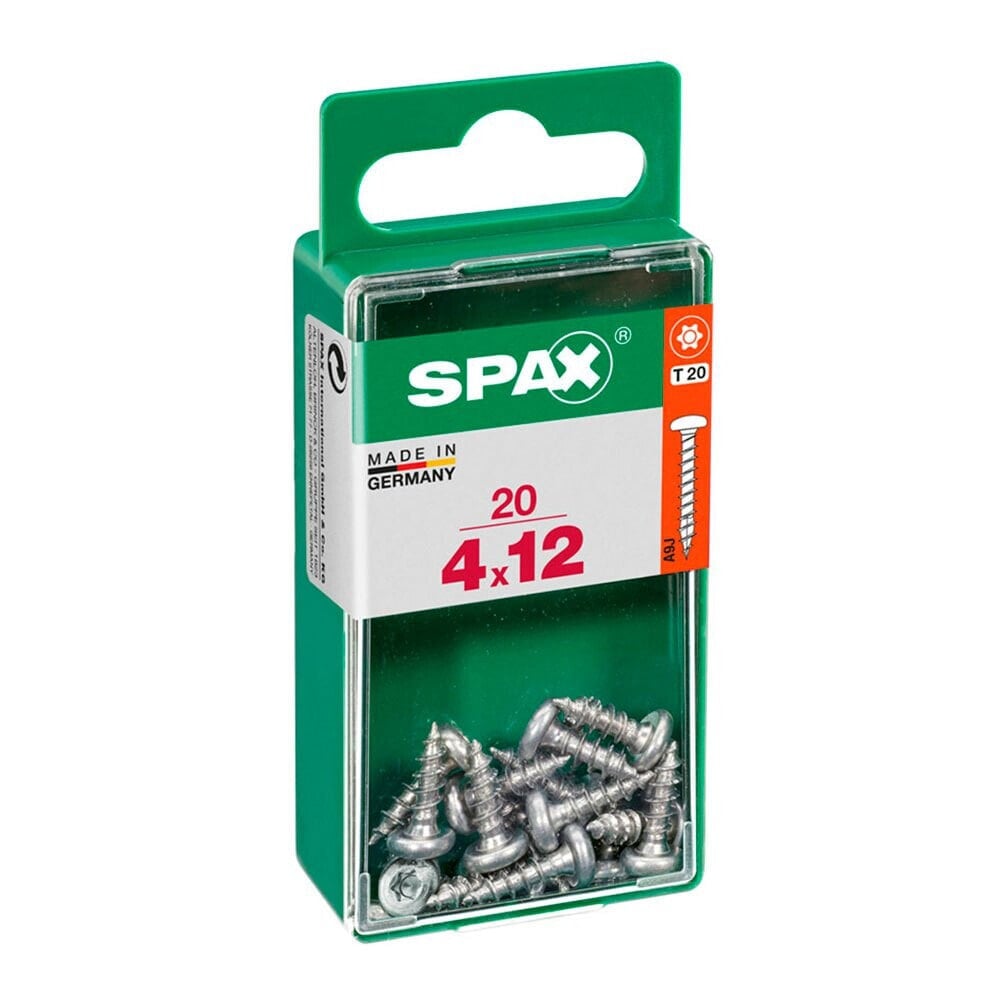 SPAX Wirox 4.0x12 mm Round Head Wood Screw 20 Units