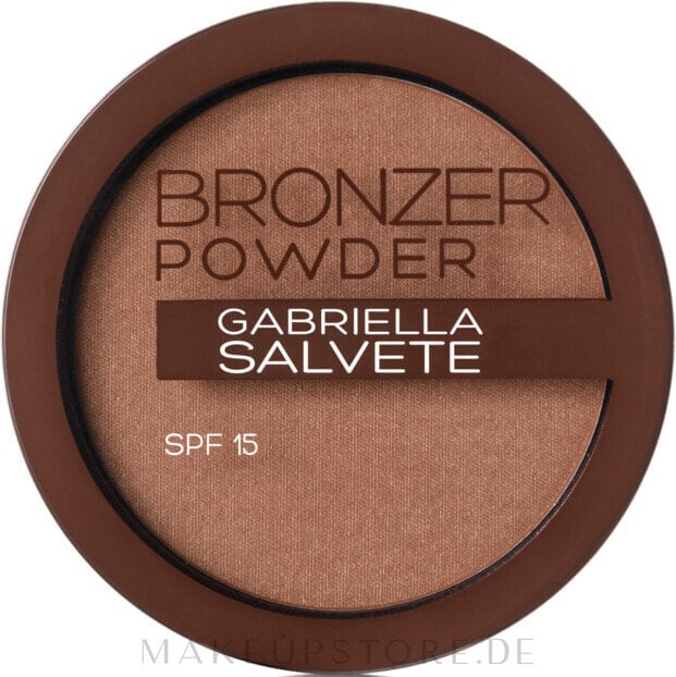 Bronzing-Puder mit Hyaluronsäure und LSF 15 - Gabriella Salvete Bronzer Powder SPF 15