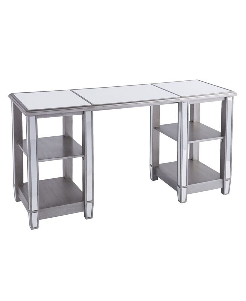 Southern Enterprises worti Mirrored Desk Glam Style