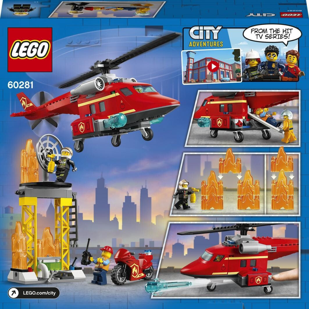 Конструктор LEGO City 60281 Спасательный пожарный вертолёт — купить  недорого с доставкой, 861222