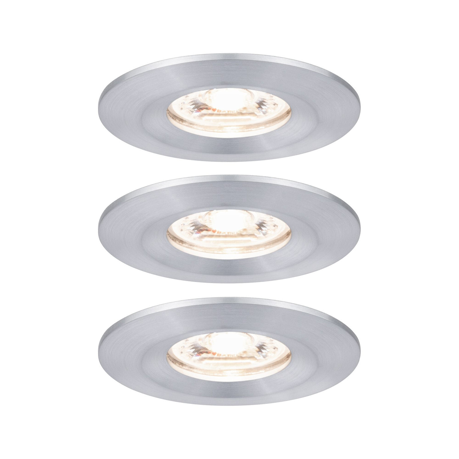 PAULMANN 943.05 - Recessed lighting spot - Non-changeable bulb(s) - 1 bulb(s) - LED - 2700 K - Aluminium