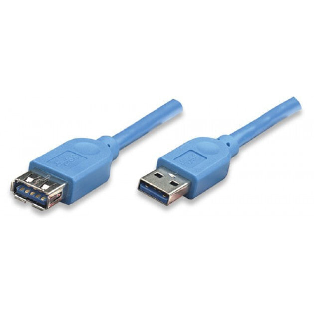Techly ICOC-U3-AA-005-EX USB кабель 0,5 m 3.2 Gen 1 (3.1 Gen 1) USB A Синий
