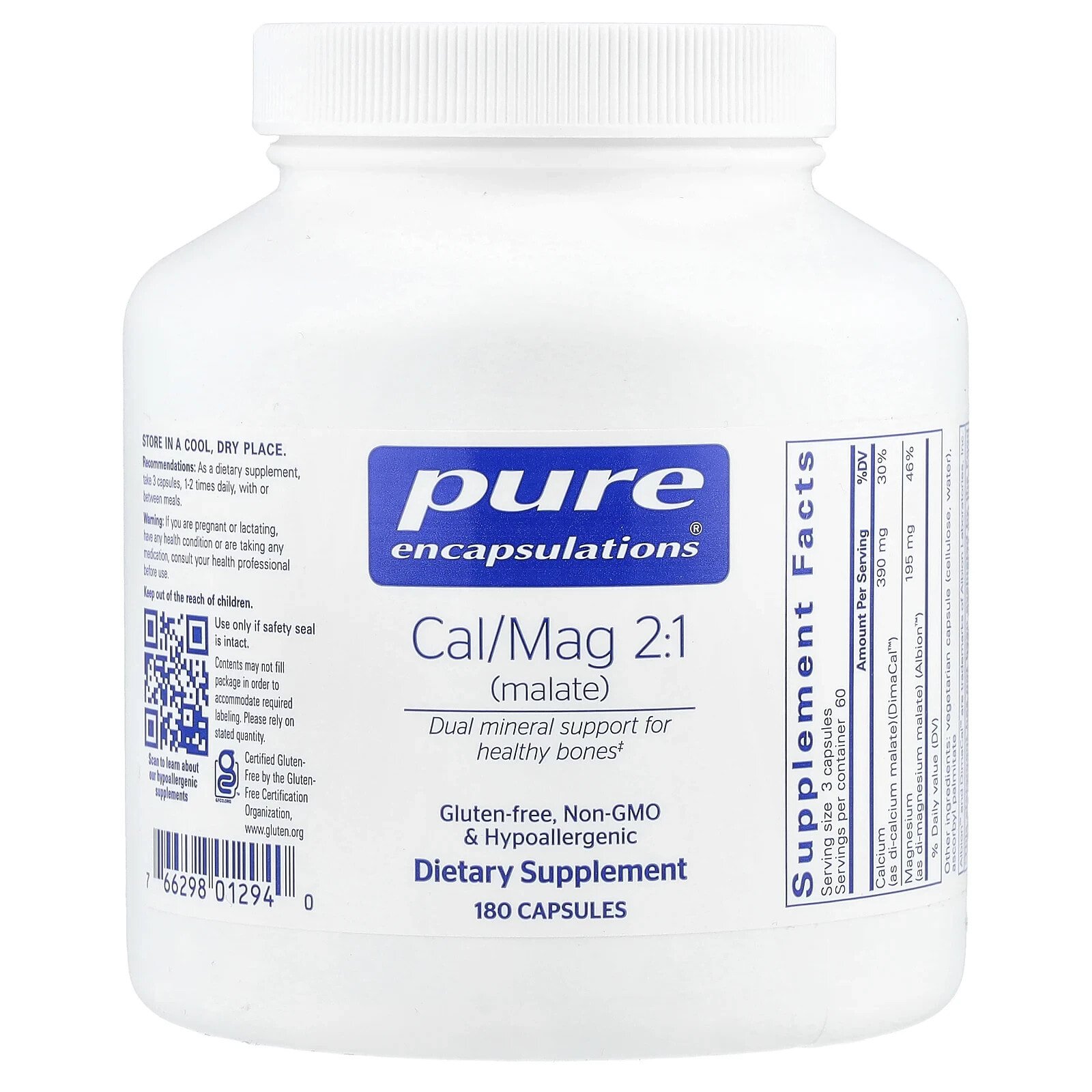 Cal/Mag 2:1 (Malate), 180 Capsules