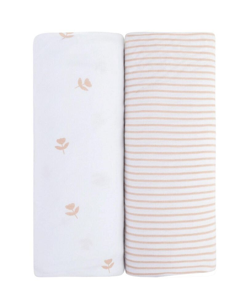 Ely's & Co. baby Changing Pad Cover - Cradle Sheet 100% Combed Jersey Cotton