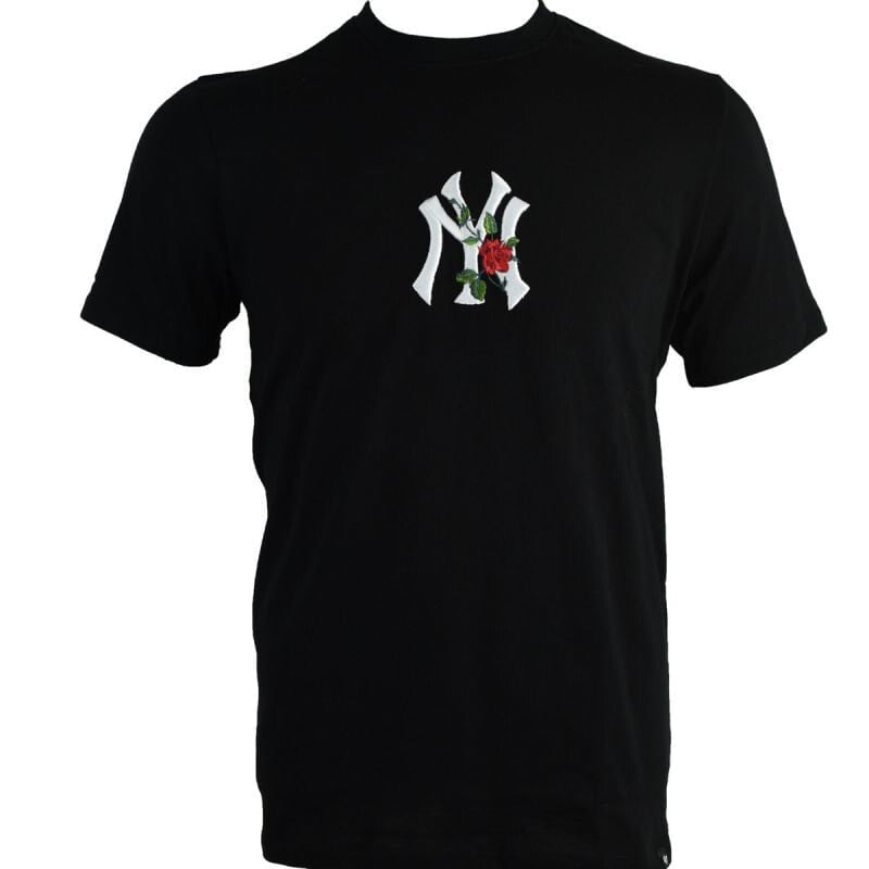 Мужская спортивная футболка черная с логотипом 47 Brand MLB New York Yankees Emb Backer Southside Tee M 556925