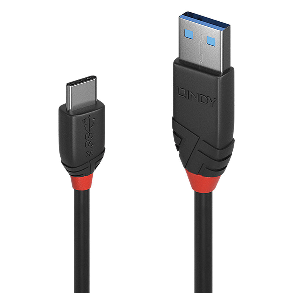 Lindy 36915 USB кабель 0,5 m 3.2 Gen 1 (3.1 Gen 1) USB A USB C Черный