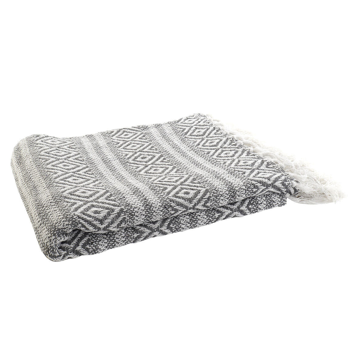 Blanket DKD Home Decor 130 x 170 x 1 cm Grey