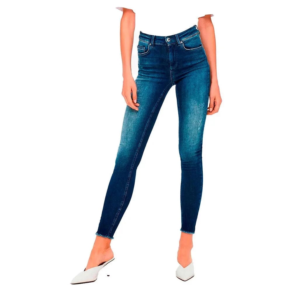 ONLY Blush Life Mid Skinny Ankle Raw Rea811 Jeans