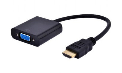 Gembird A-HDMI-VGA-03 кабельный разъем/переходник Черный