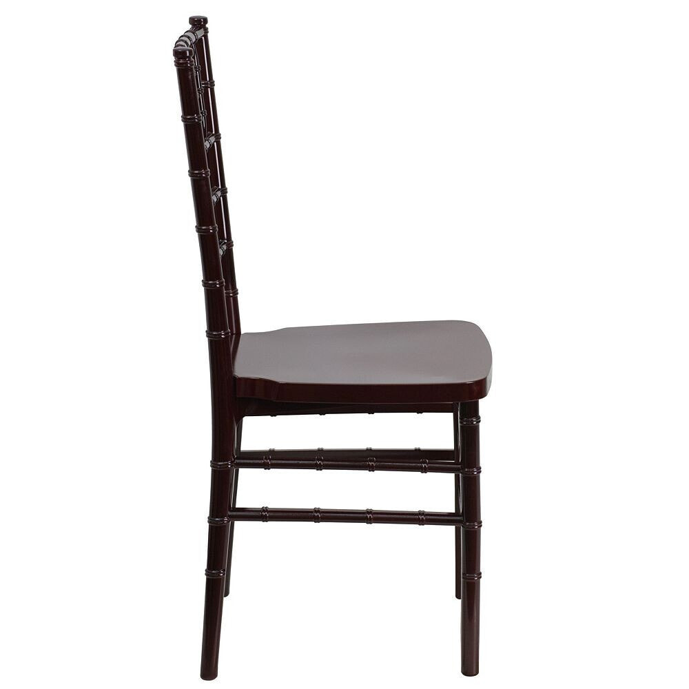 Flash Furniture hercules Premium Series Mahogany Resin Stacking Chiavari Chair