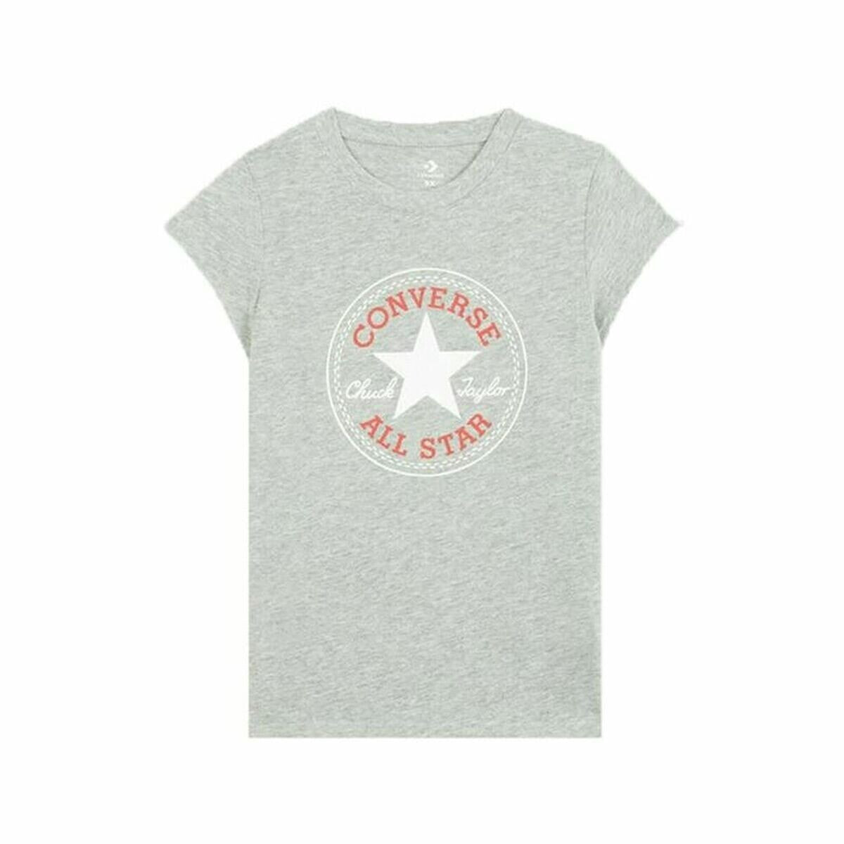 Child's Short Sleeve T-Shirt Converse Timeless Chuck Patch Dark grey