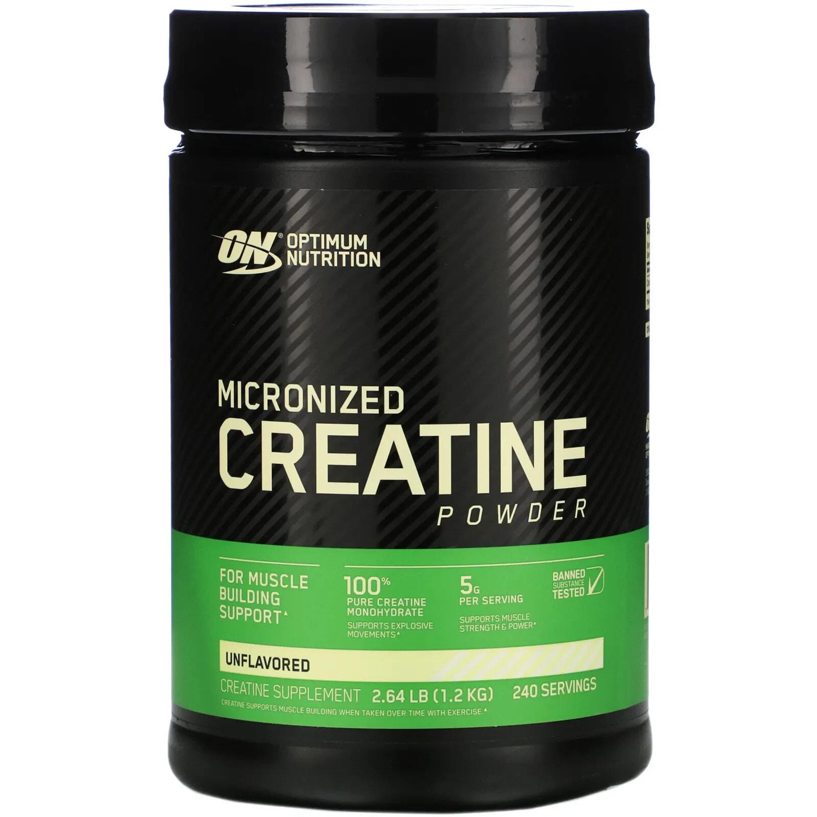 Micronized Creatine Powder, Unflavored, 1.32 lb (600 g)