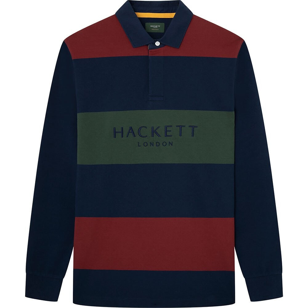 HACKETT Heritage Multi Str Long Sleeve Polo