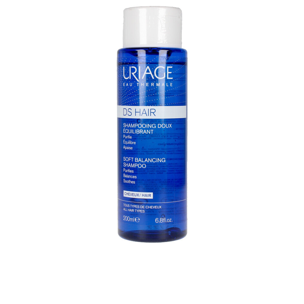 Uriage D.S Hair Soft Balancing Shampoo Мягкий и успокаивающий шампунь для чувствительной кожи 200 мл