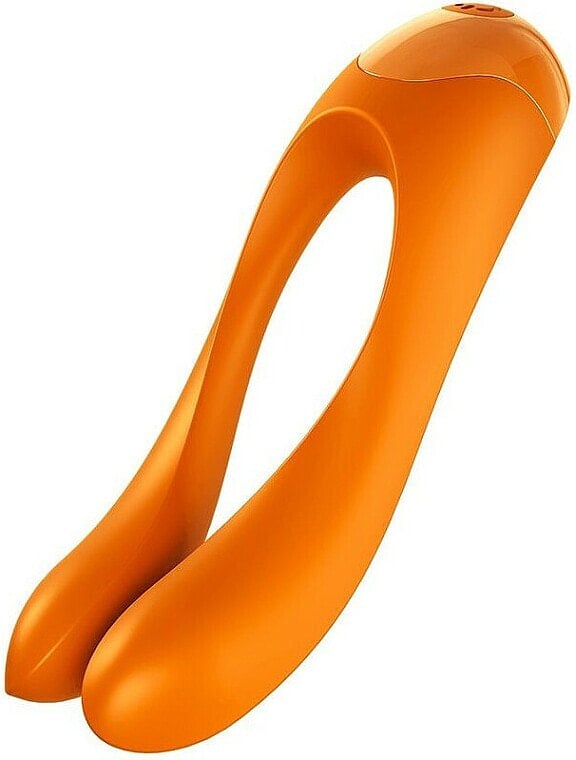 Fingervibrator orange - Satisfyer Candy Cane Finger Vibrator Orange