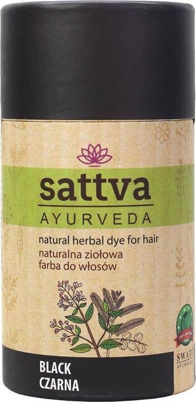 Краска для волос Sattva Naturalna ziołowa farba do włosów Black 150g