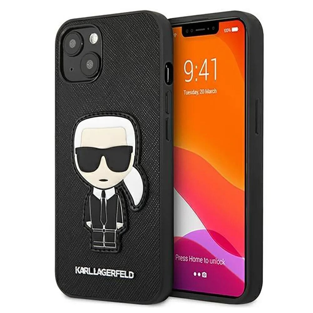 KARL LAGERFELD Klhcp13Sokpk iPhone 13 Mini 5.4 Saffiano Ikonik Karl`S Patch phone case