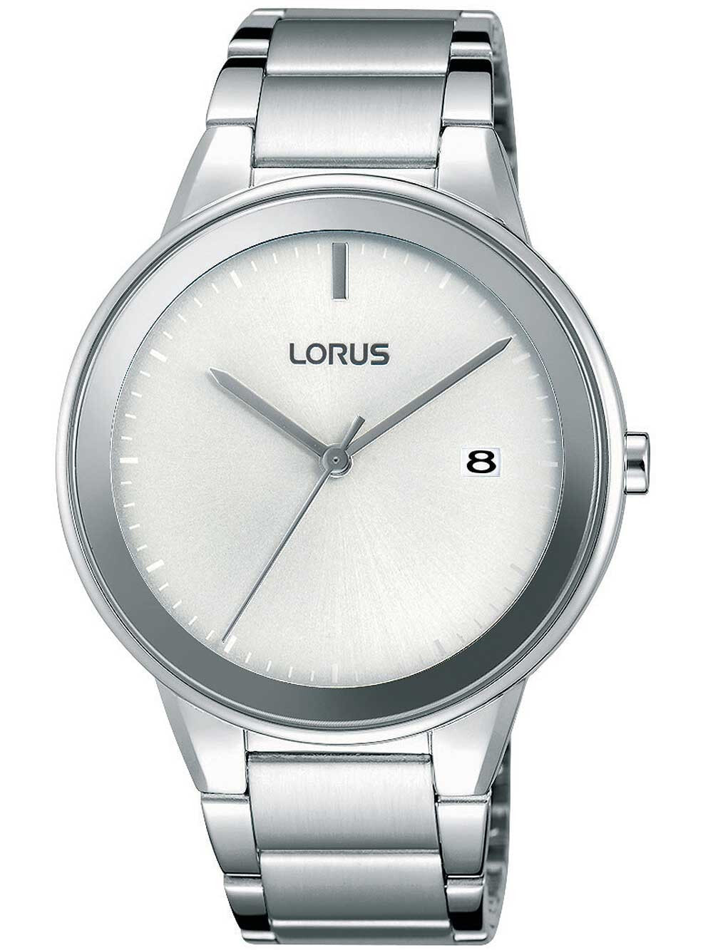 Мужские наручные часы с серебряным браслетом Lorus RS929CX9 Mens 40mm 5 ATM