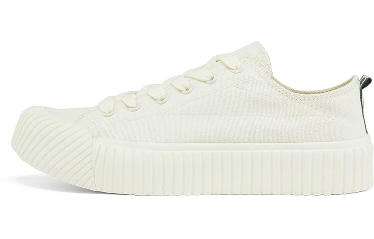 Kappa Canvas Shoes Unisex Low-Top Heron Feather White