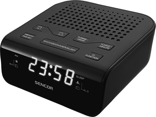 Sencor SRC 136 B радиоприемник Часы Цифровой Черный